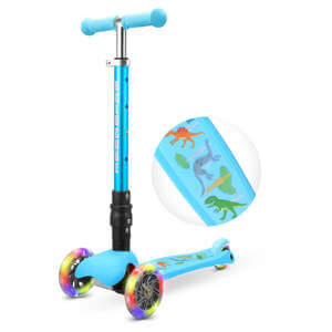 BOLDCUBE Teeny Fold 3 Wheel Scooter - Dinosaur